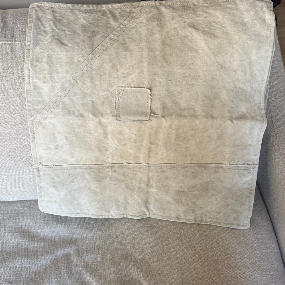Restoration Hardware Gray pillow Duvet Cover, brand new